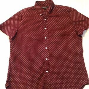 J. Crew Burgundy Patterned Button Down Shirt